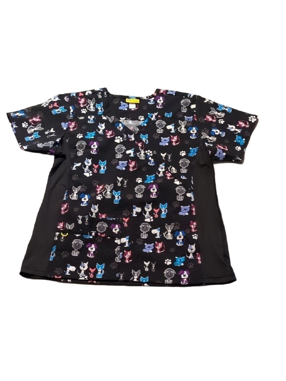 WonderWink Stretch Print Scrub Top Size Large